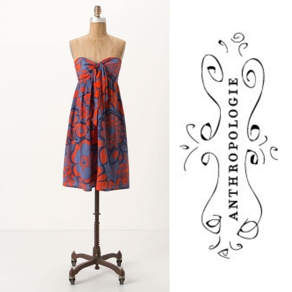Anthropologie Dresses & Skirts - {Anthro} HD IN PARIS Tied Campanula Dress Floral 0